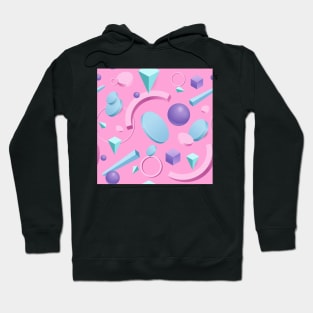 3D Shapes Background 1 Hoodie